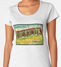 Redwood Highway Vintage Travel Decal California Women's Premium T-Shirt