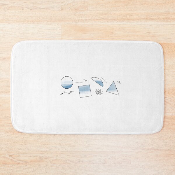 Item preview, shapes in blue designed and sold by flowerheadria.