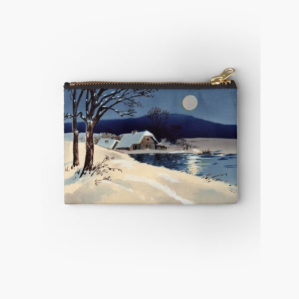 Item preview, Happy holidays classic winter landscape painting designed and sold by aapshop.