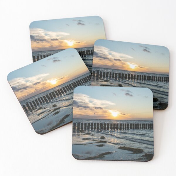 Item preview, Breakwater at sunset designed and sold by Claudia-Evans.
