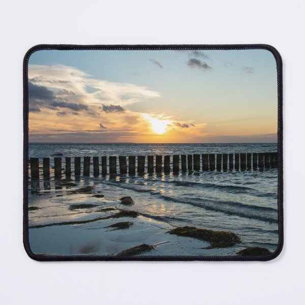 Item preview, Breakwater at sunset designed and sold by Claudia-Evans.