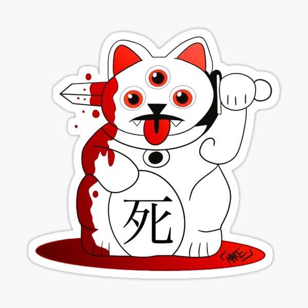 Item preview, Dead maneki neko @Marte designed and sold by lartedimarte.