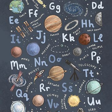Space Alphabet Poster