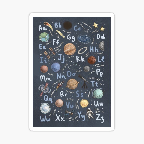 Item preview, Outer Space Alphabet designed and sold by Those Pencil Shavings.