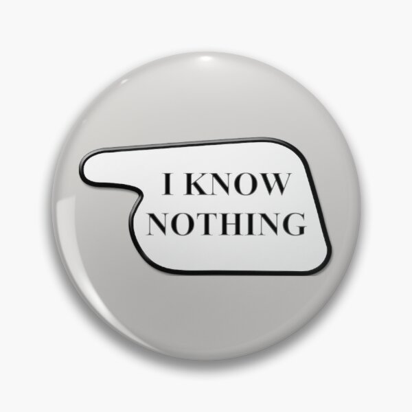 Item preview, I Know Nothing! (Fawlty Towers sign) designed and sold by erikvanrent.