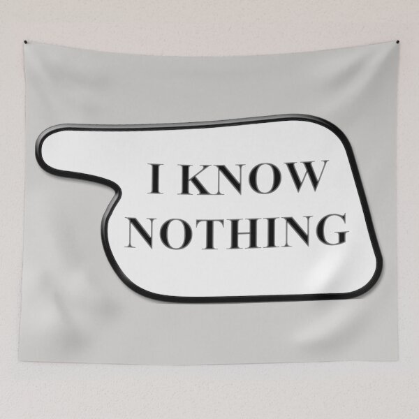 Item preview, I Know Nothing! (Fawlty Towers sign) designed and sold by erikvanrent.
