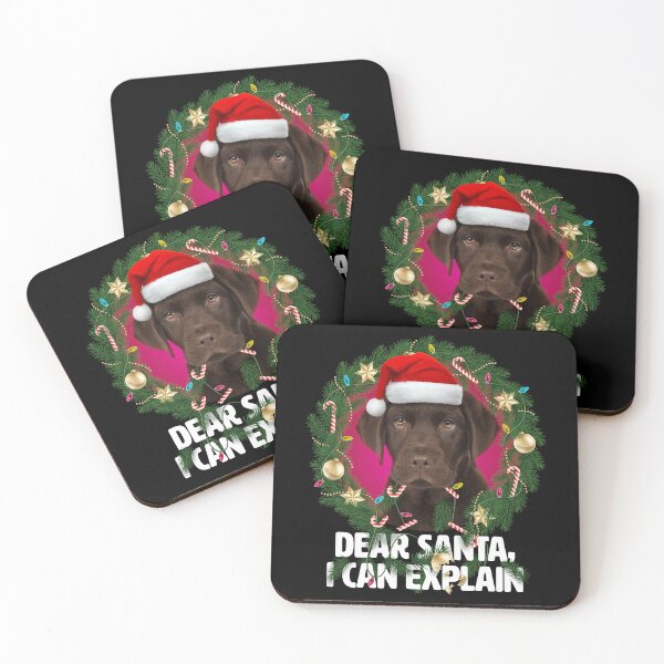 Item preview, Dear Santa, I can Explain - Funny Brown Labrador designed and sold by BrainlabStudios.