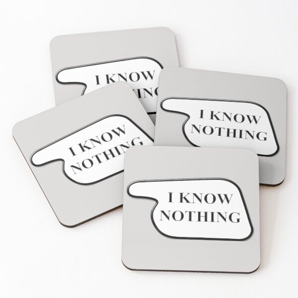 Item preview, I Know Nothing! (Fawlty Towers sign) designed and sold by erikvanrent.