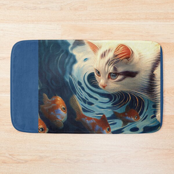 Item preview, Cat Likes to Paly with Fish designed and sold by factory88.