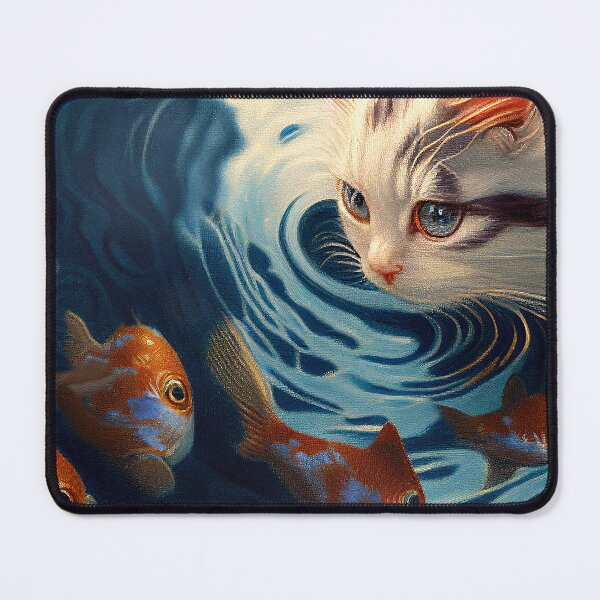 Item preview, Cat Likes to Paly with Fish designed and sold by factory88.