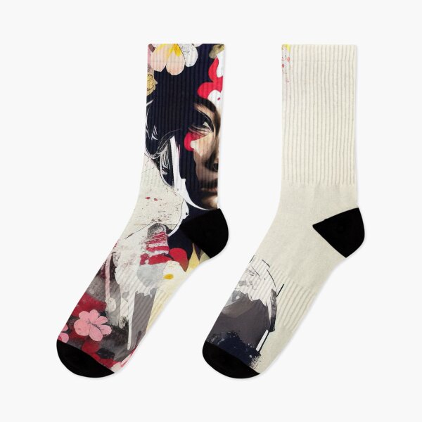 Artikelvorschau, Frau im Kimono-Aquarellporträt entworfen und verkauft von RK - Shop.