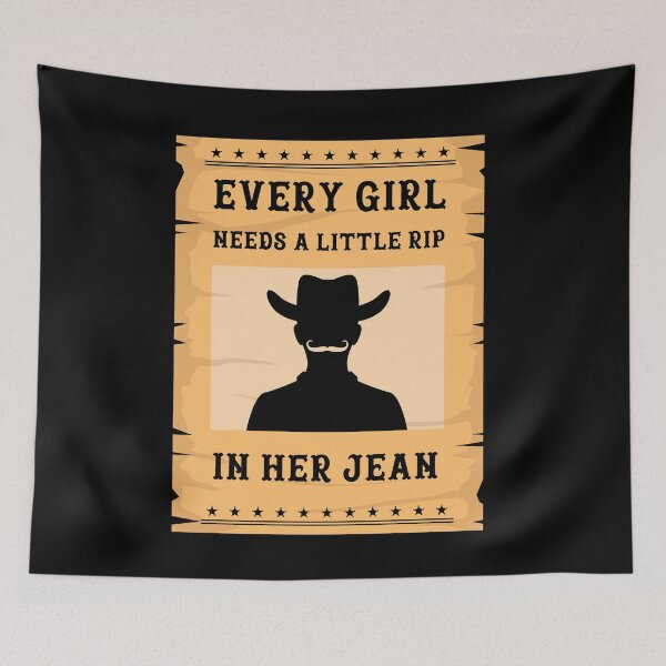 Item preview, Vintage Retro Every Girl Needs A Little Rip In Her Jeans Western Country designed and sold by BELASKRI STORE.