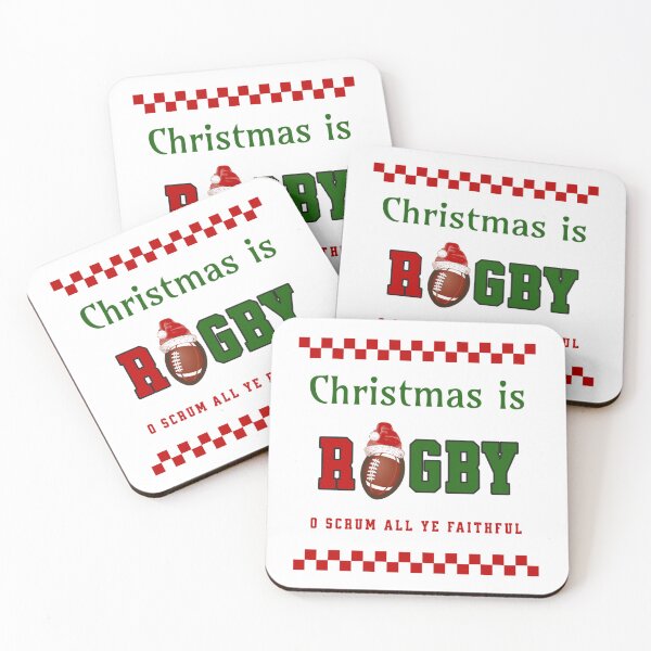 Item preview, Ugly Rugby Christmas Jumper - O Scrum All Ye Faithful Essential T-Shirt designed and sold by Natalia Pogribna.