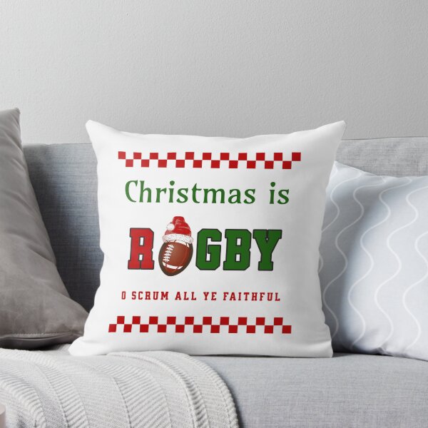 Item preview, Ugly Rugby Christmas Jumper - O Scrum All Ye Faithful Essential T-Shirt designed and sold by Natalia Pogribna.