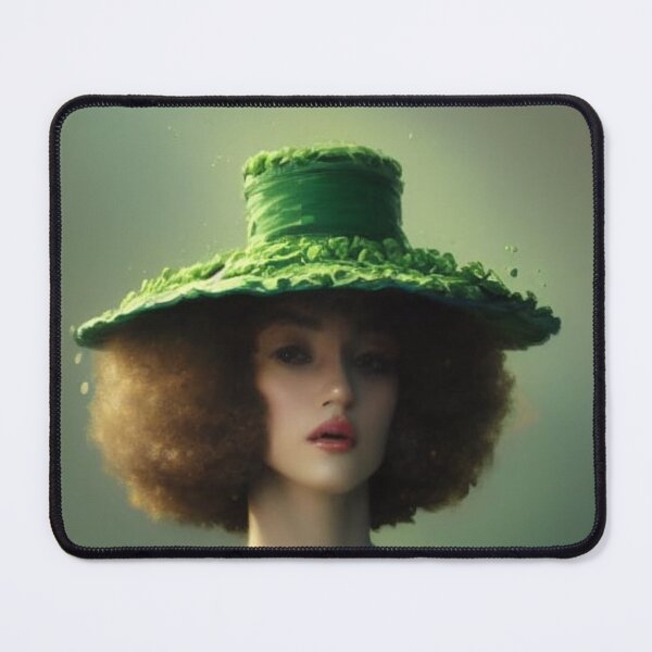 Item preview, Old Style Portrait with Green Hat designed and sold by katiebca2.