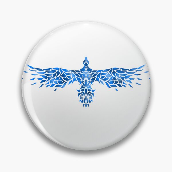 Item preview, blue bird tribal mosaic designed and sold by octo-PS.