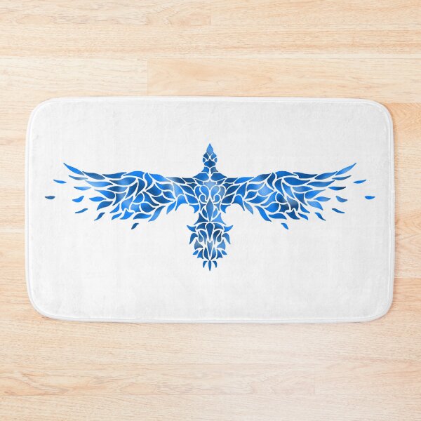 Item preview, blue bird tribal mosaic designed and sold by octo-PS.