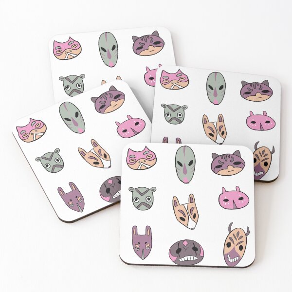 Item preview, 9 pack Cute animals masks illustrations for journaling monthly theme  designed and sold by Yarafantasyart.