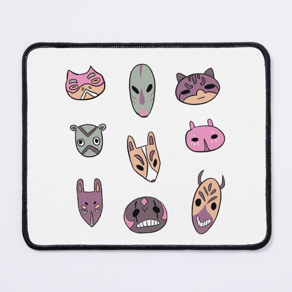 Item preview, 9 pack Cute animals masks illustrations for journaling monthly theme  designed and sold by Yarafantasyart.
