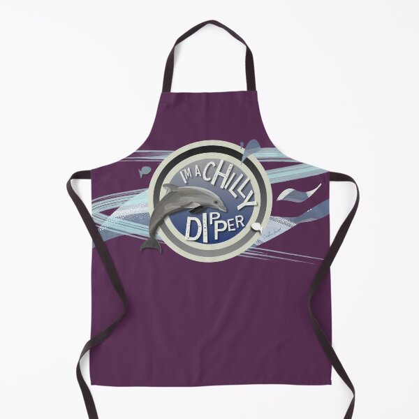 Item preview, I’m a Chilly Dipper - Bottlenose dolphin for wild open water swimming swimmers. Caroline Laursen Original designed and sold by Caroline Laursen.