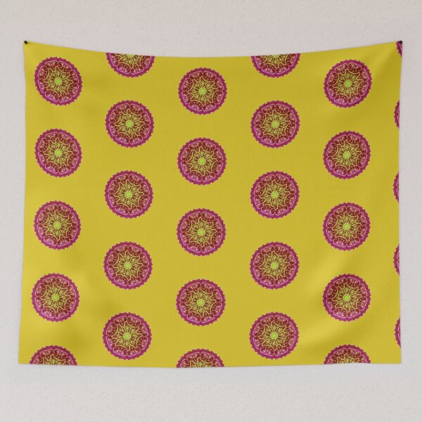 Item preview, Bee Bloom round 21 Sunrise nature flower pattern designed and sold by bryansteward.