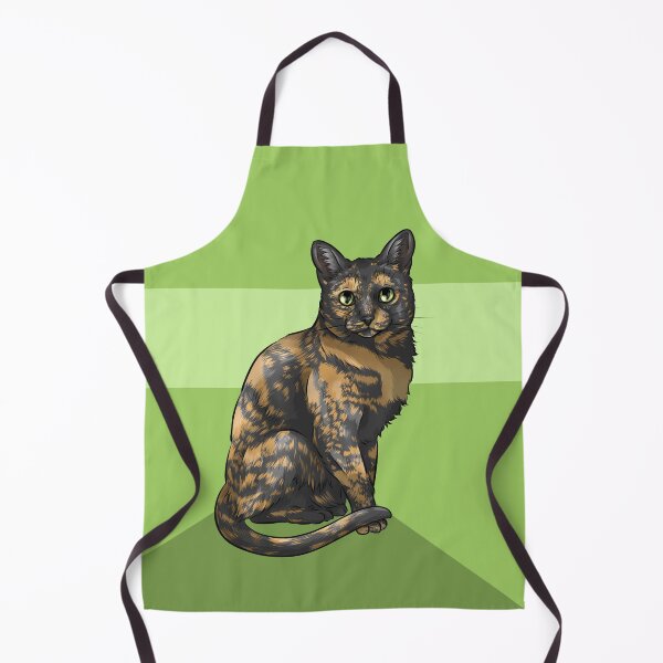 Item preview, Tortoiseshell Cat | Green Background designed and sold by shirinsart.