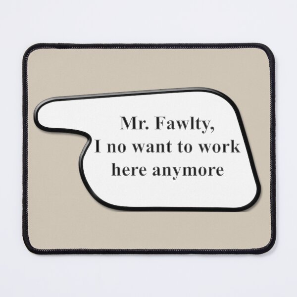 Item preview, Manual No Work (Fawlty Towers Sign) designed and sold by erikvanrent.