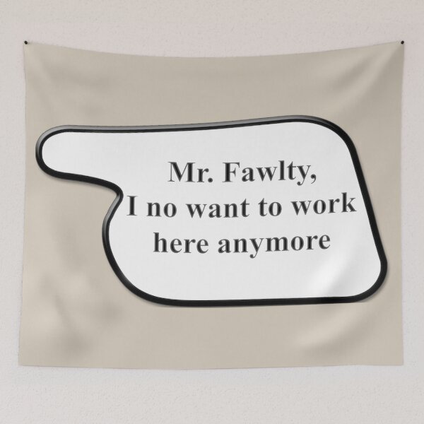 Item preview, Manual No Work (Fawlty Towers Sign) designed and sold by erikvanrent.