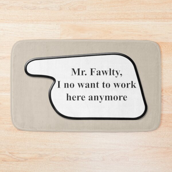 Item preview, Manual No Work (Fawlty Towers Sign) designed and sold by erikvanrent.