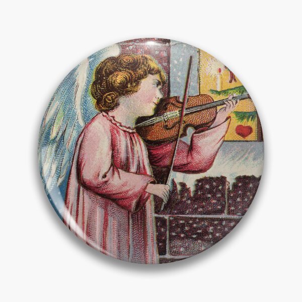 Item preview, Vintage Christmas angel child playing the violin designed and sold by aapshop.