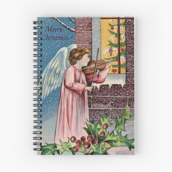 Item preview, Vintage Christmas angel child playing the violin designed and sold by aapshop.