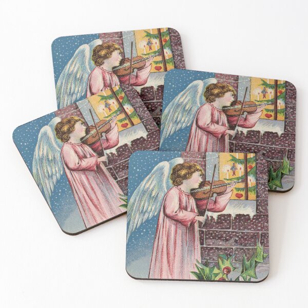 Item preview, Vintage Christmas angel child playing the violin designed and sold by aapshop.