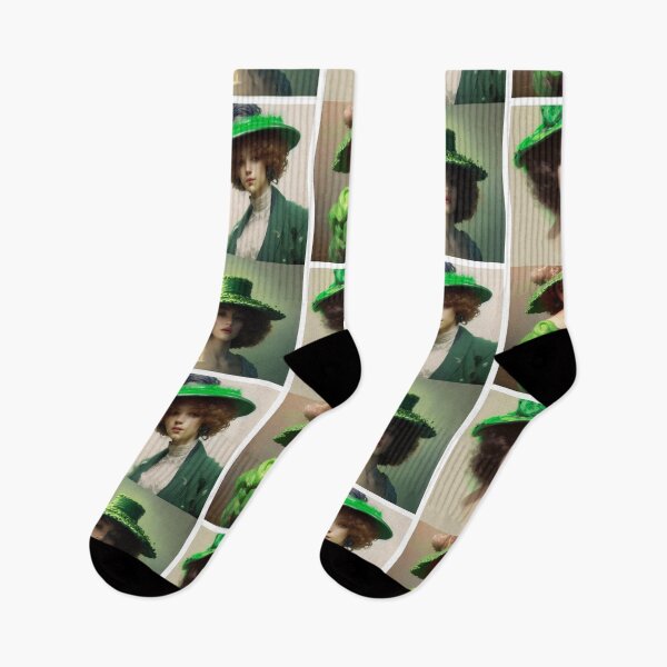 Item preview, Old Style Portraits with Green Hats designed and sold by katiebca2.
