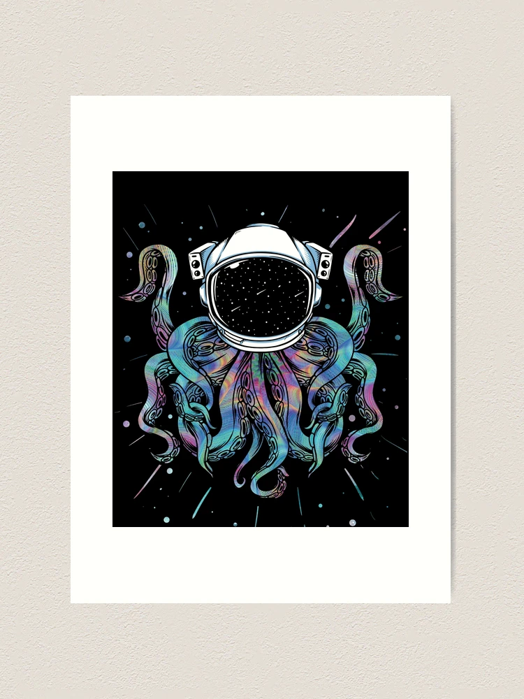 Psychedelic Octopus Outer Space Kraken Cosmic Universe
