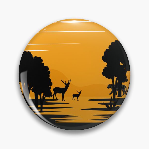 Artikelvorschau, Tiersonnenuntergang und Baumdesign entworfen und verkauft von Igmir.