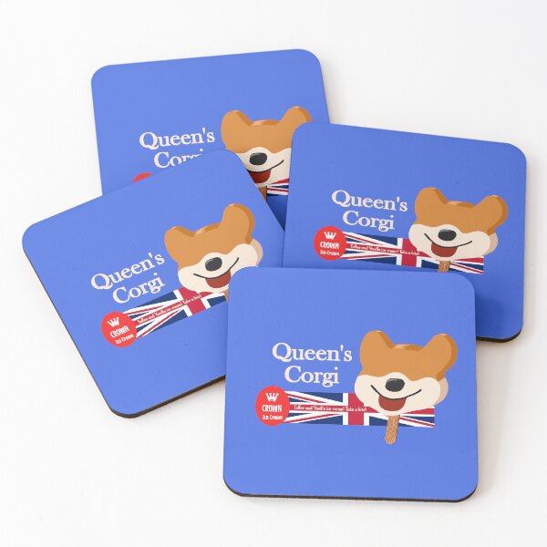 Item preview, Crown Ice Cream Ad: Queen's Corgi Toffee and Vanilla Ice Cream designed and sold by slabafinety.