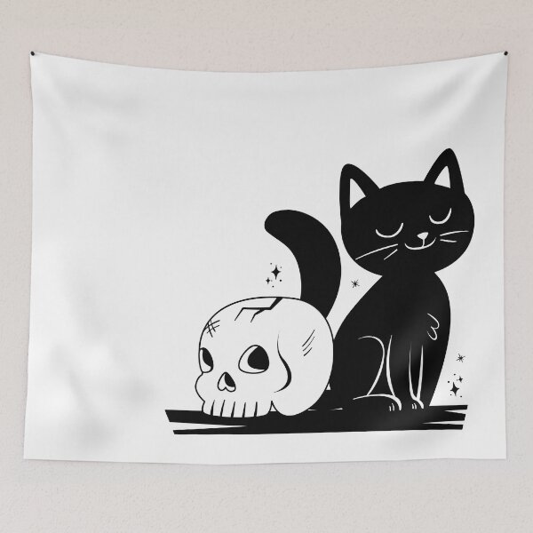Artikelvorschau, schwarze Katze entworfen und verkauft von Pride Art.