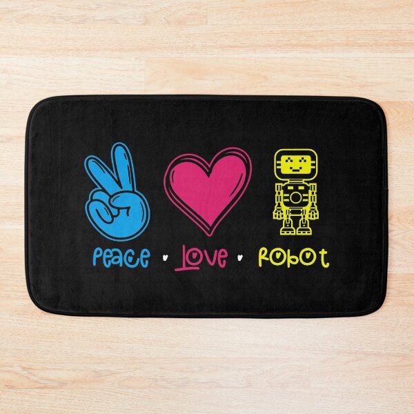 Item preview, Peace Love Robot - Cool Gifts for Robotics Engineers and Technology Lovers designed and sold by FanityPrints.