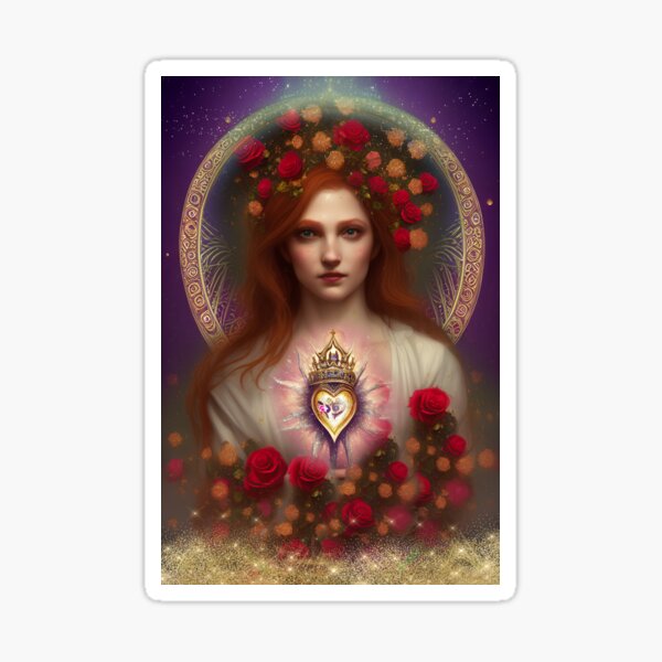 Mary Sacred Heart Sticker