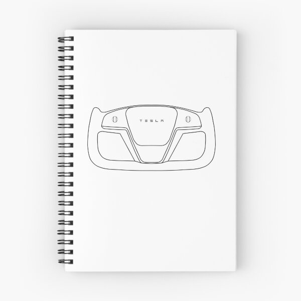 Item preview, Tesla Yoke Steering Wheel Fan Art designed and sold by EV-Lover.