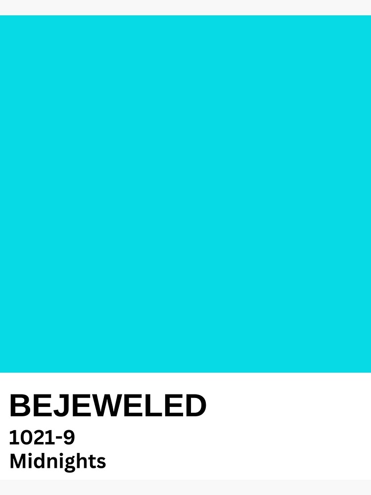 "Bejeweled Midnights Pantone Paint Chip " Sticker for Sale by flekgirl