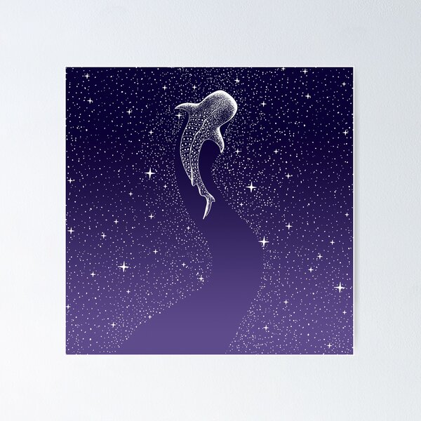 Star Eater - space from Dark Blue to Purple Poster