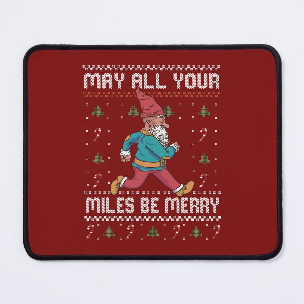 Item preview, Merry Miles Gnome Running Ugly Christmas Sweater for Runners designed and sold by MrEddie10.