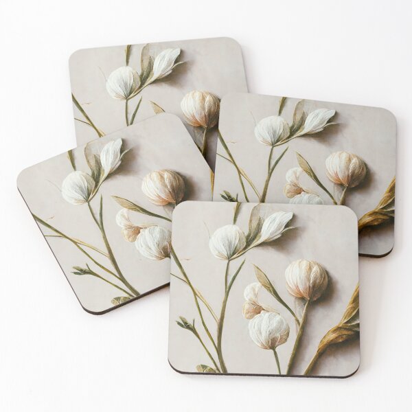 Item preview, White Flowers 01 designed and sold by Robert Patterson.