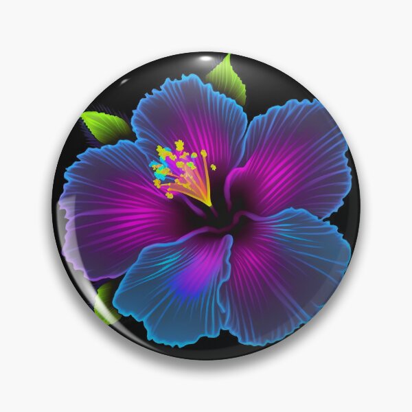 Item preview, Hibiscus in Blue designed and sold by GummywormDesign.