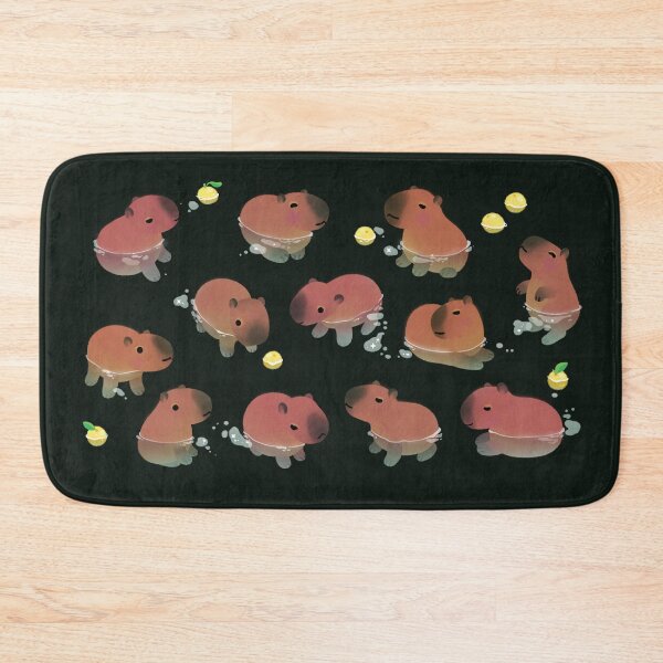 Item preview, Capybath time - dark designed and sold by pikaole.