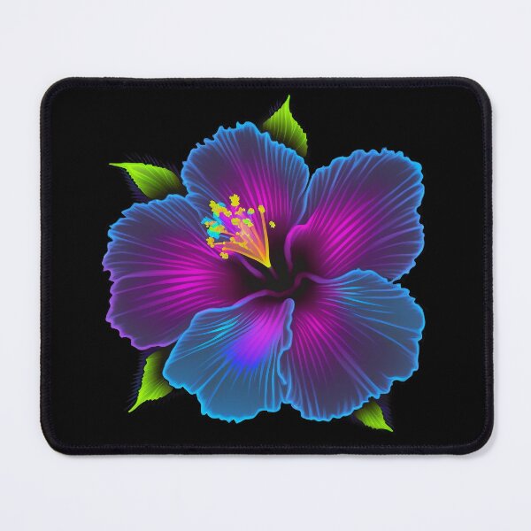 Item preview, Hibiscus in Blue designed and sold by GummywormDesign.
