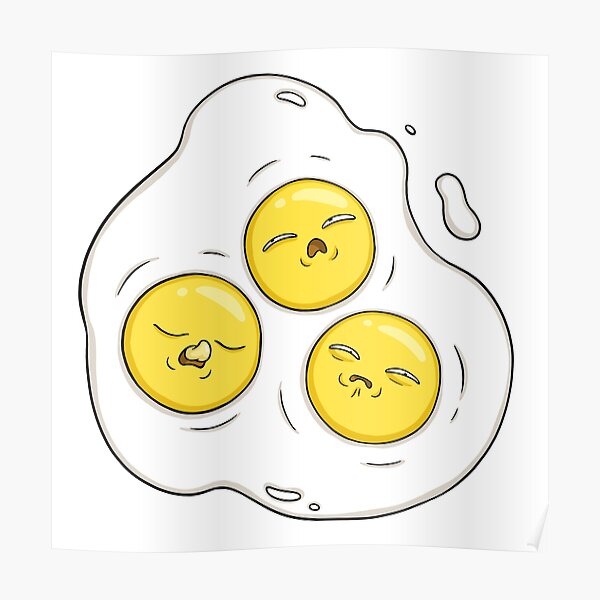 Oeufs brouillés pour 3 personnes Poster