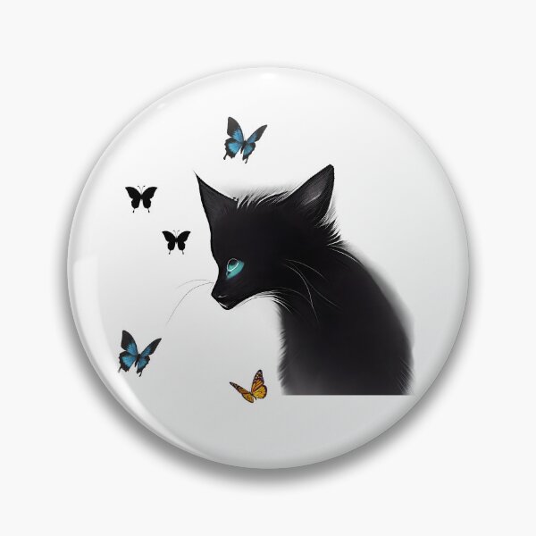 Item preview, Blackcat, butterfly, nature,wildlife designed and sold by Lessonsprint.