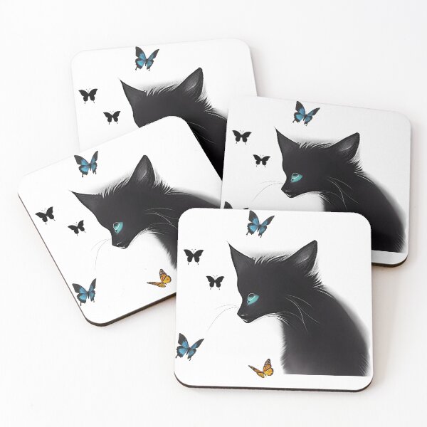 Item preview, Blackcat, butterfly, nature,wildlife designed and sold by Lessonsprint.